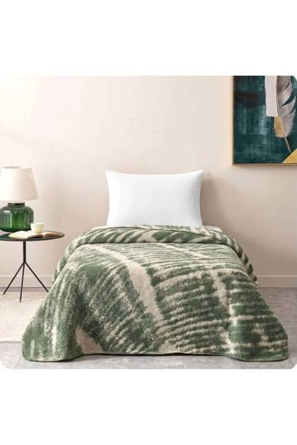 Cotton Single Blanket Vivien Khaki