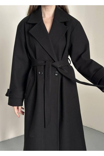 Women's Belted New Season Lined Premium Quality Comfortable Fit Women's Cashmere Coat