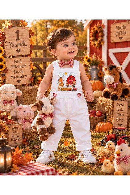 Farm-Themed Boy's Birthday Outfit