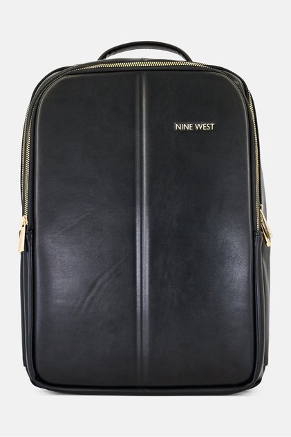 Women Brand Logo Backpack, Black