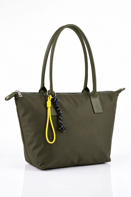 Vx-027 Women's Large Volume Shopper Bag Waterproof Parachute Fabric Lined & Durable Khaki