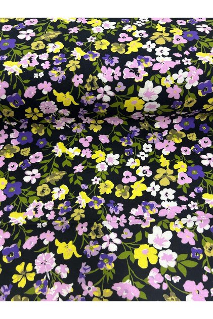 Width 90 Cm. Divitin Flannel Fabric - Flower 2
