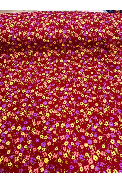 Width 90 Cm. Divitin Flannel Fabric - Tiny Flower 4