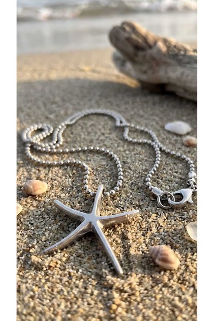 Starfish Figured Ball Chain Necklace