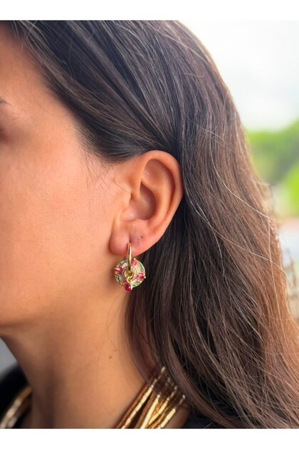 Enamel vintage bulk earrings