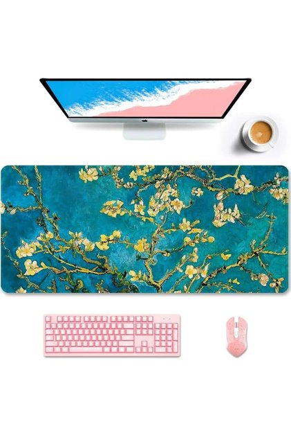 Auhoahsil Large Mouse Pad, XXL Gaming Mousepad, Desk Mat for Desktop, Thick Rubber, Big & Long Size,