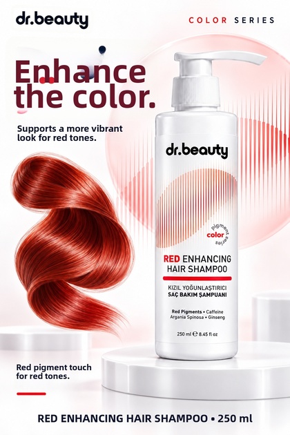 Red Shampoo - Red Intensifier 250 ml - Dr. Beauty Red Enhancing