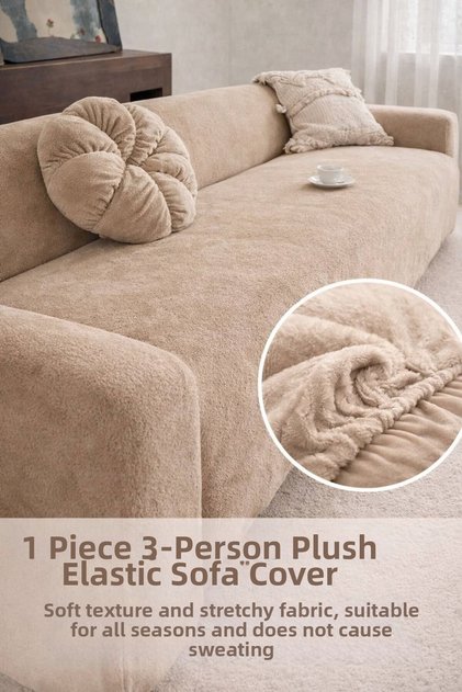 Welsoft 3 Seater Sofa Cover | Elastic Seat Cover | Sofa Cover Sofa Bed Cover