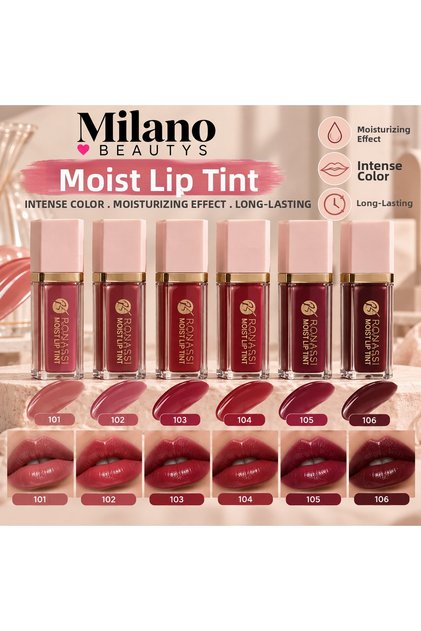 Moist Lip Tint Moisturizing Lip Colorant – Intense Colorful Long-Lasting Tint