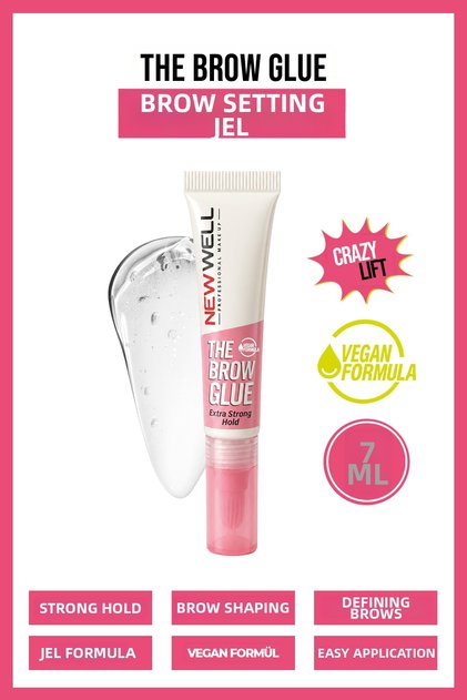 The brow glue crazy lift extra strong hold eyebrow fixing gel 7 ml