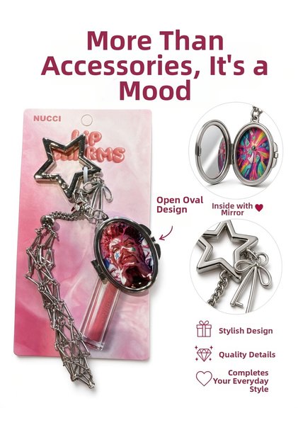 Metal Mirrored Gloss Keychain with Holder Jujutsu Kaisen Charm Keychain Comes in 1 Piece