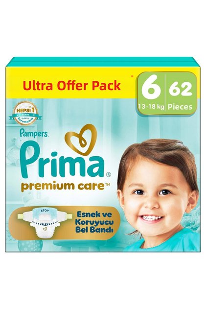 Premium Care Ultra Opportunity Package Size 6 62 Pieces Baby Diapers
