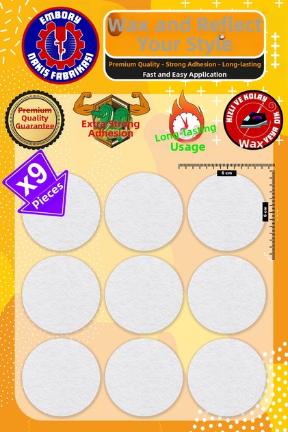 Iron-On Embroidered Patch, White Round Patch (9 Pcs) Iron-On Embroidery Woven Applique Patch