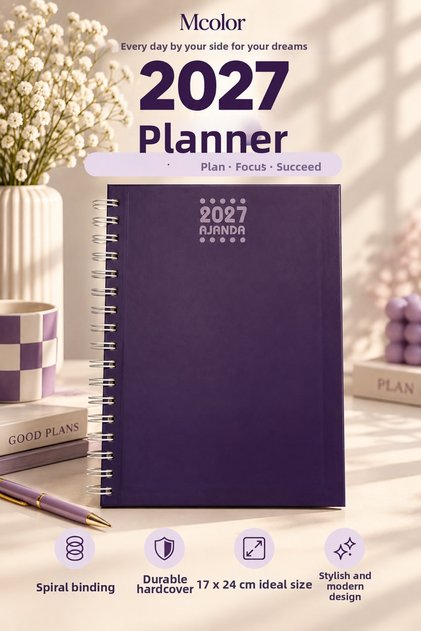 17X24 Spiral Annual Agenda Morci̇vert