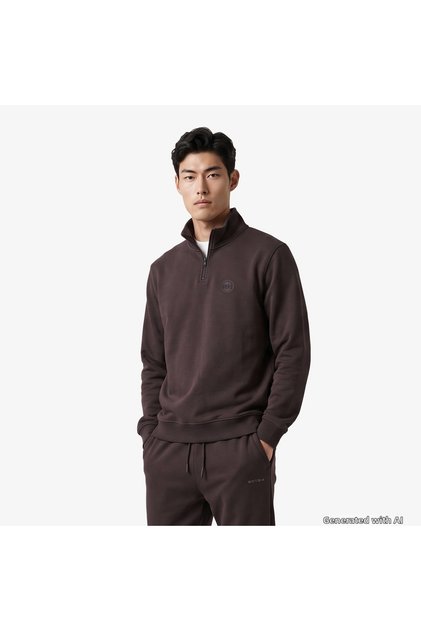 Regular Fit Men's Brown Sweatshirt