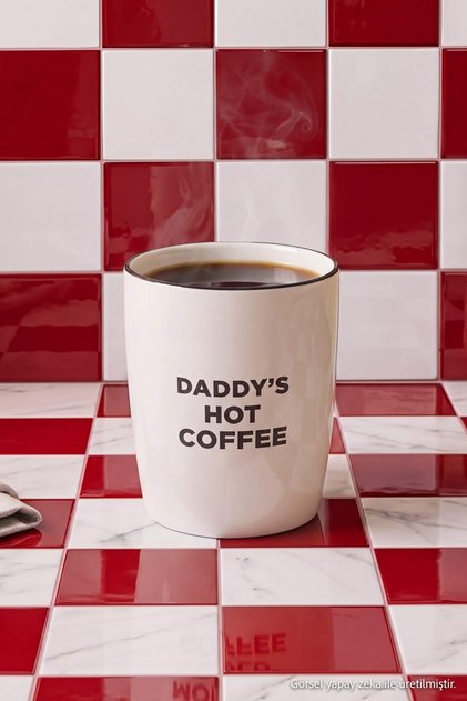 Daddy's Hot Coffee Handleless Mug Tphss26Up00027