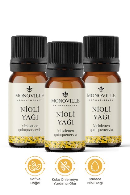 Nioli Uçucu Yağı 3'lü Set Saf ve Doğal (Niaouli Essential Oil) 3x10 ml