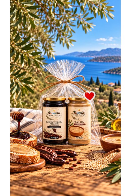 Tahin 450 gr &Keçiboynuxu pekmezi 620 gr ikili set