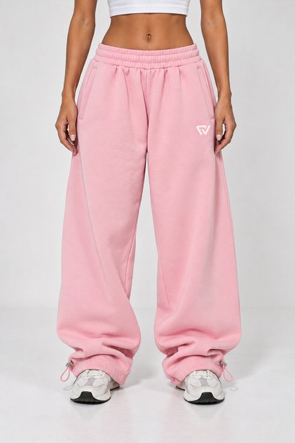 Unisex Baggy Kalıp Şardonlu Eşofman Altı