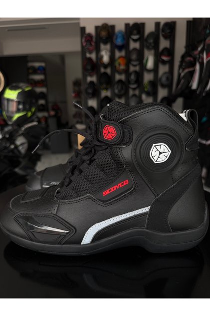 MT015 Motosiklet Botu İtalyan Model Yazlık Full Korumalı Motorcu Kısa Bot