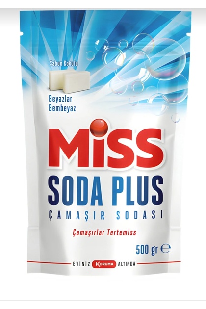 Soda Plus Optik Etkili Beyaz Sabunlu Renkli ve Beyazlar İçin El ve Matik Çamaşır Sodası 500 Gr