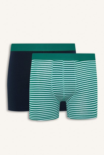 Regular Fit Çizgili 2'li Boxer I7797AX26AU
