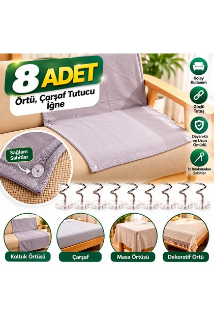 8 Pieces Multi-Purpose Sheet, Cover Holder, Stabilizer, Non-Slip Duvet Cover Organizer Button