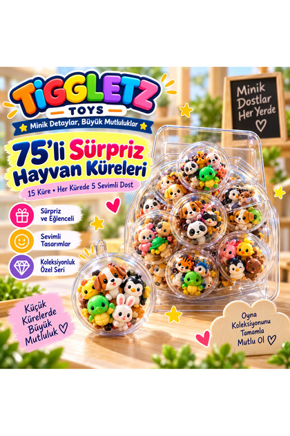 Tiggletz Sürpriz Dostlar – 5’li Hayvan Küreleri