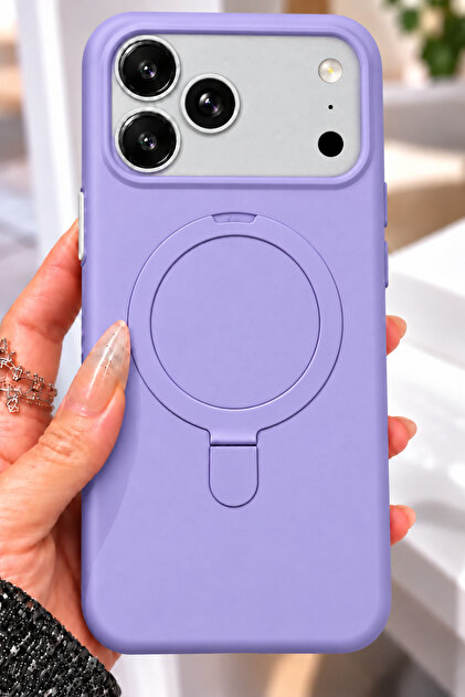iPhone 17 & 18 Pro Max Kılıf Üstün Koruma Magasfe Şarj Özellikli Standlı Sert Silikon Şık Kapak