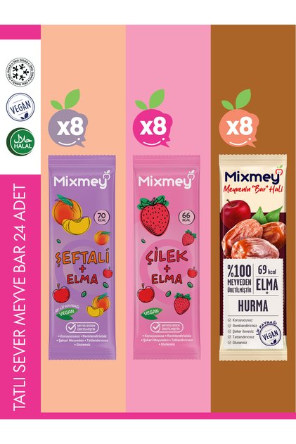 Sweet Lover Fruit Bar – 24 Pieces | Healthy Snacks – Vegan, Gluten Free (20Gr X 24 Pcs)