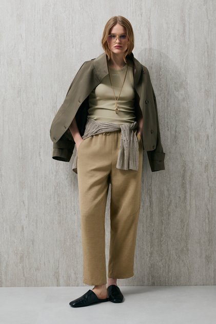 Humer Women's Pants Camel Hair