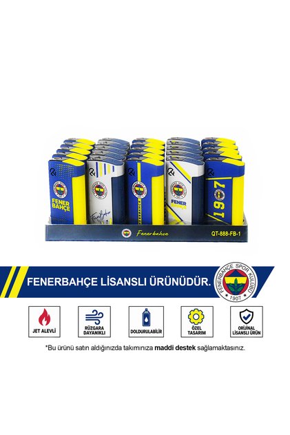 Lisanslı Jet Taraftar Çakmak 25'li Stant