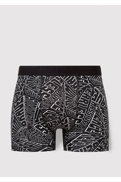 Black Printed Boxers - 0911634 -900