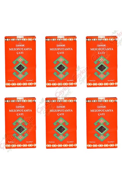 Mezopotamia Tea 400 Gr X 6 Pieces Box Packaging Black Bulk Tea