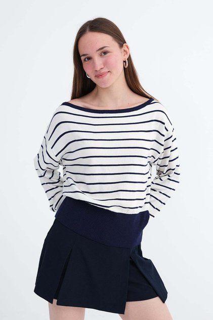 Striped Knitwear Sweater K10355