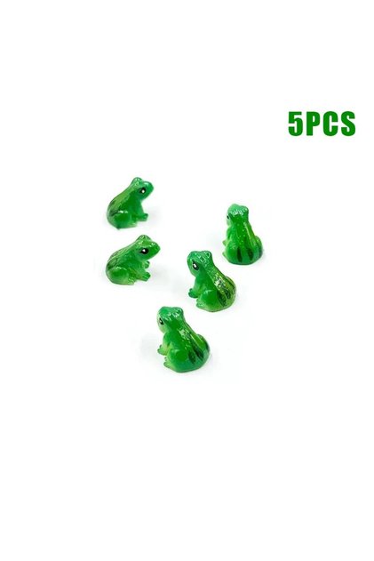 5pcs 5/10Pcs Mini Frog Statue,animal Model,fairy Tale Garden Micro Landscape,resin Crafts,home Decor