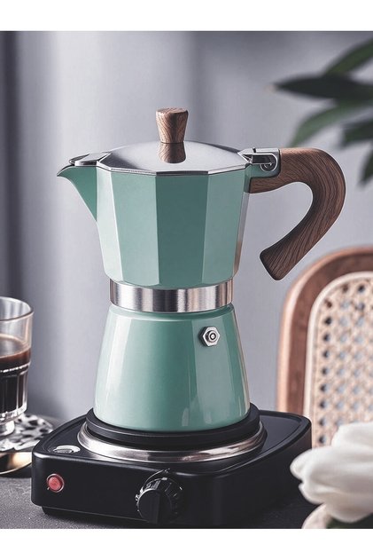 Mokapot 6-cup Coffeehutt Bigg Coffee Kahve Demleme Kahve Ekipmanı Italyan Filtre Kahve Makinesi
