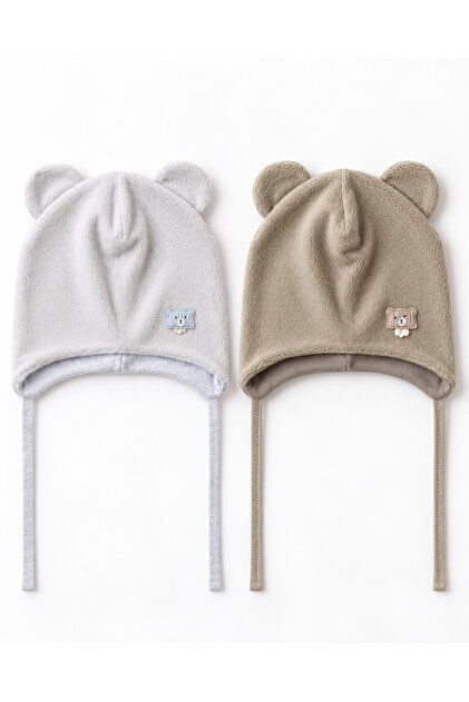 Fleece on the Outside, 100% Cotton on the Inside, 2-Pack Baby Beanie