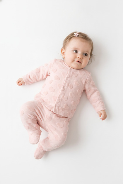 Baby Puffy Love Theme Patikli Kız Bebek Alt Üst Takım 31010