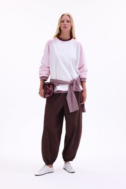 Balloon Fit Poplin Trousers I3735Ax26Hs