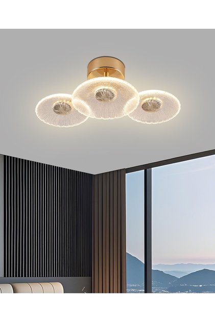 Plafonieră LED Darra cu 3 lumini, auriu, 9W, cu 3 temperaturi de culoare.