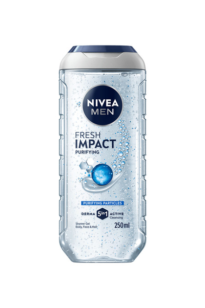 Gel de duș Pure Impact pentru bărbați cu microperle purificatoare, 250 ml