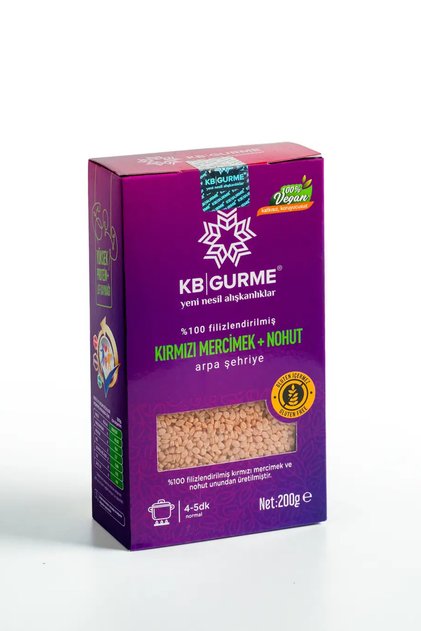 Glutensiz Filizlendirilmiş Kırmızı Mercimek + Nohut Arpa Şehriye 200 gr