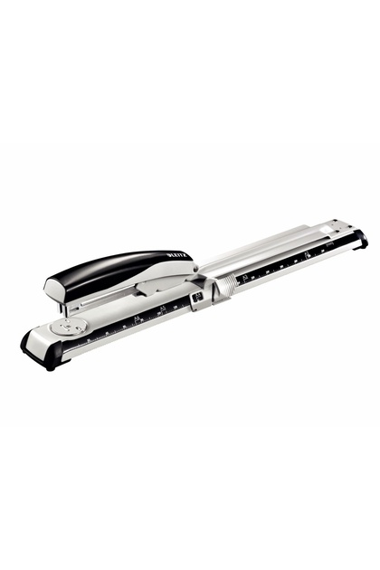 Capsator metalic cu braț lung seria 5560 NeXXt, 40 de coli, 200 de capse P3 incluse, negru