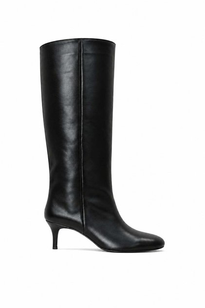 Black Heeled Classic Boots 25357