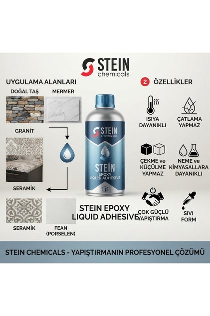 SSC888 DOĞAL TAŞ, MERMER, GRANİT, FAYANS, SERAMİK YAPIŞTIRICI, ÇATLAMA VE KÜÇÜLME YAPMAZ SU, ISIYA VE KİMYASALLARA DAYANIKLI YAPIŞTIRICI 1kg.MERMER - SERAMİK YAPIŞTIRICI 1 kg