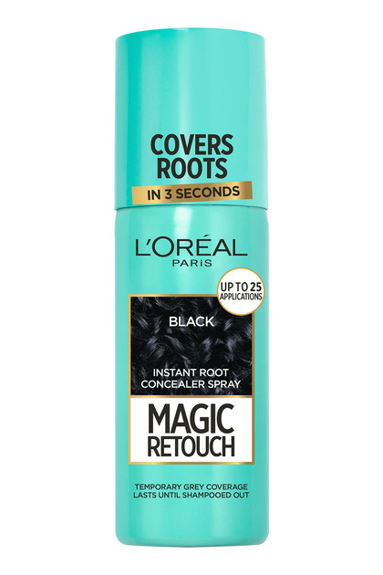 Spray instant L'Oreal Paris Magic Retouch pentru camuflarea radacinilor crescute intre colorari 1 Negru, 75