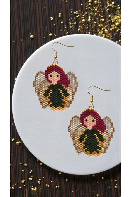 Miyuki Bead Handmade Angel Earrings 4