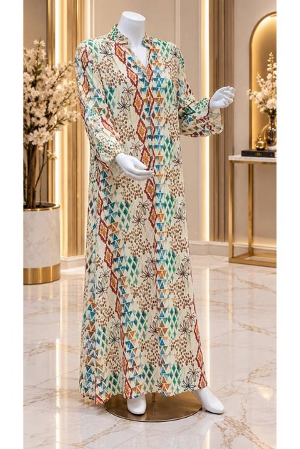 Elegant Light Home Wear Jalabiya