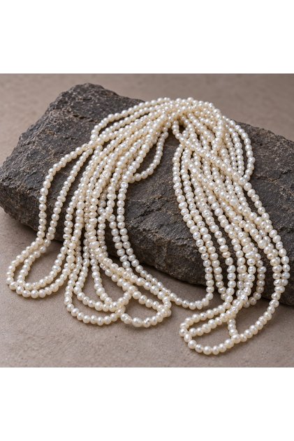 Pearl String White 3*2,5mm – Natural Texture Royal Series (63314)